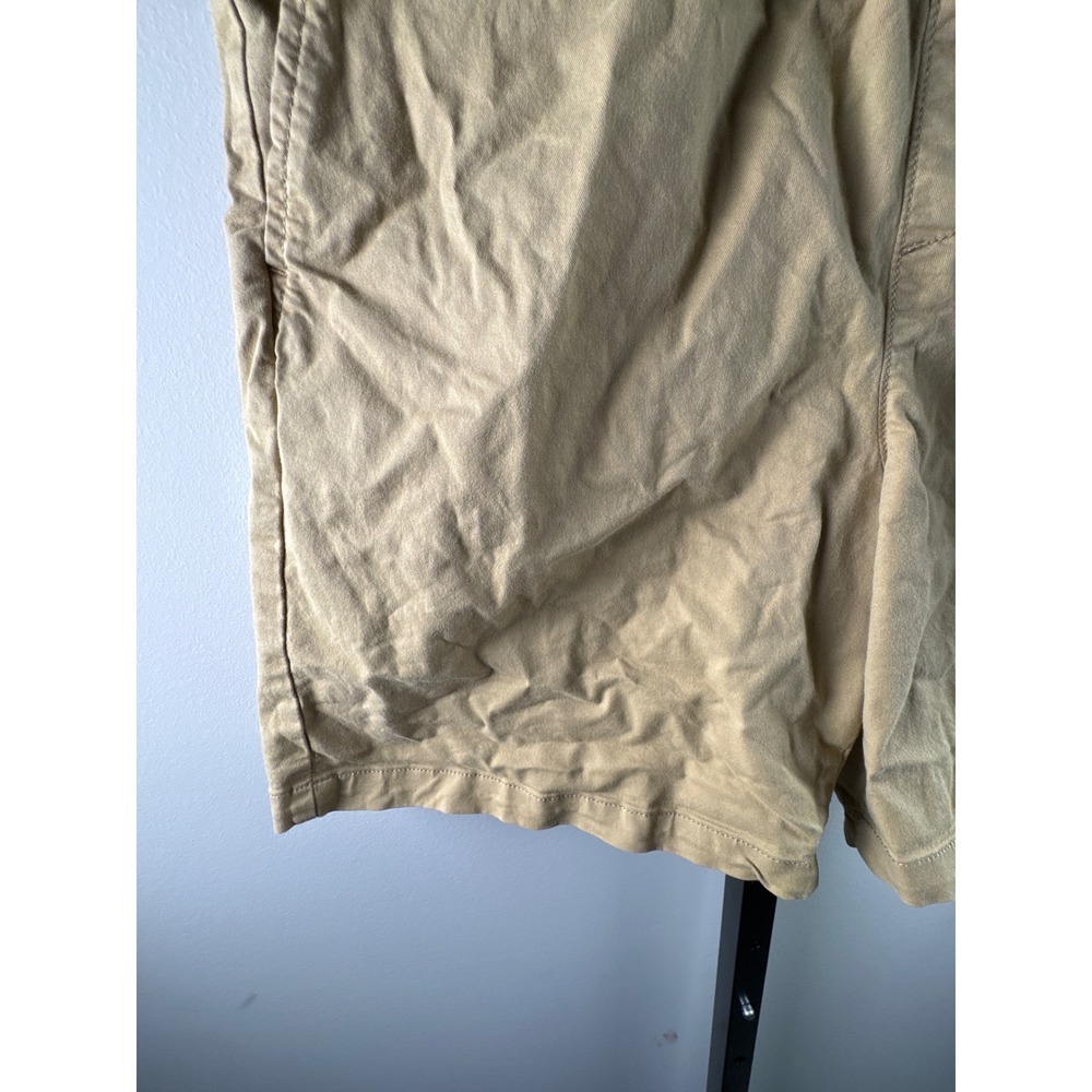 Gap Pull On Shorts Womens Small Tan Elastic Waist Drawstring Twill Khaki Beige - Picture 3 of 9